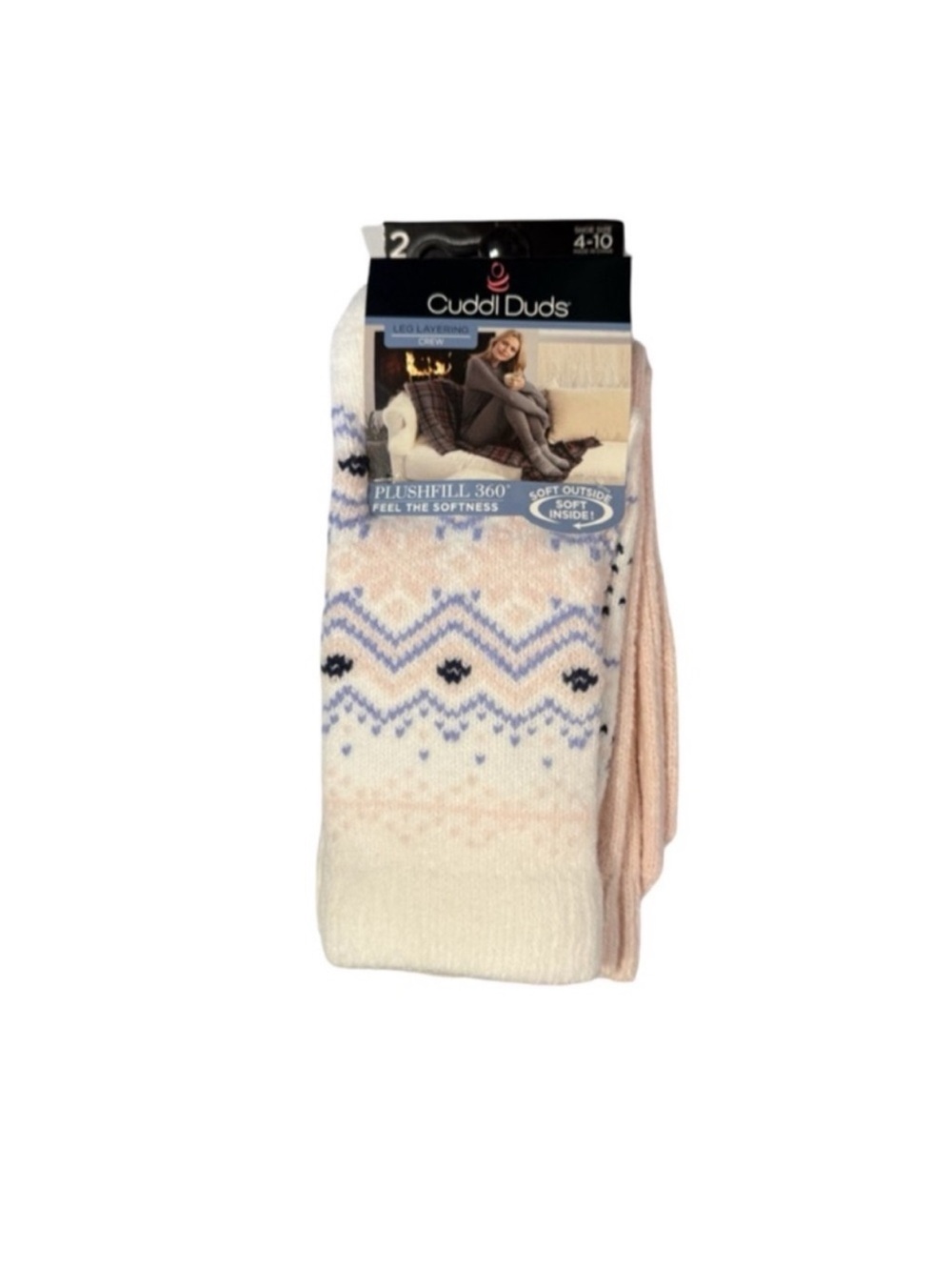 Cuddl Duds Leg Layering Crew Socks